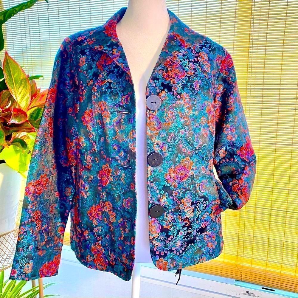 NEW BUTTON DOWN SINGLE BREASTED JACKET W/DROP POCKETS by DRAPER’S & DAMON’S PM - Picture 15 of 16